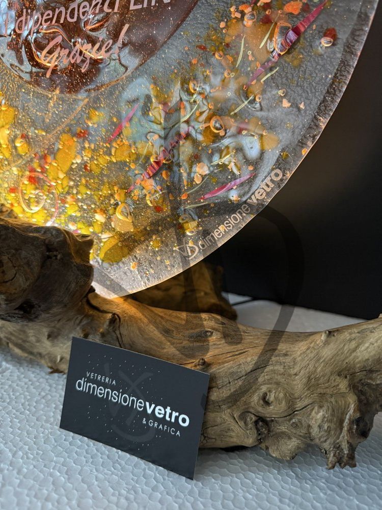 Muranoglas-Fused-Lampen von Design, Hundertjahrgeschenk 1 - Designlampen aus Murano-Fusingglas