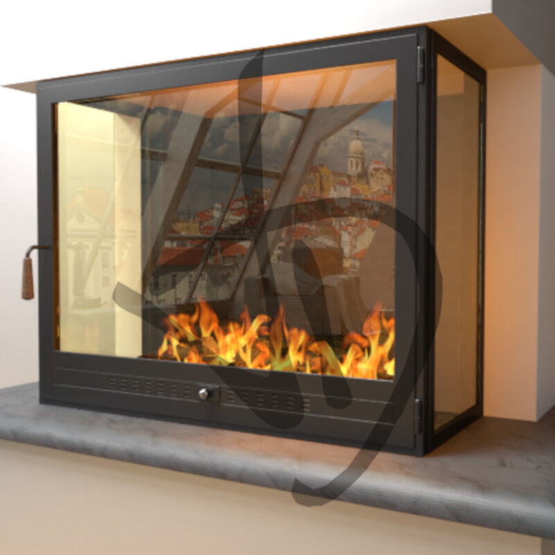 Eckkaminabschluss Doppelecke 90 Links und 90 Rechts 3 2 - Strutture Angolari