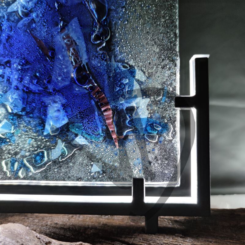 Maßgefertigte Produkte - Individuelle Lampen und Nachttischlampen - Designlampen aus Murano-Fusingglas - Murano Glas Fused Lampen von Design - 5