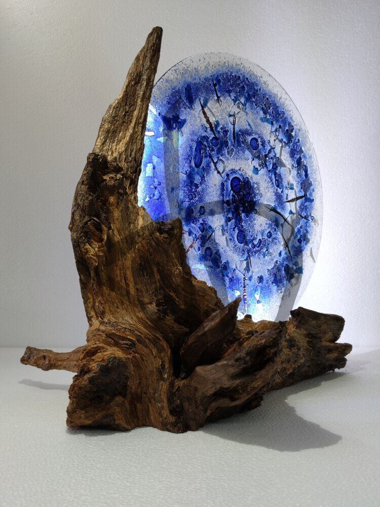 Maßgefertigte Produkte - Individuelle Lampen und Nachttischlampen - Designlampen aus Murano-Fusingglas - Murano Glas Fusing Lampen nach Design