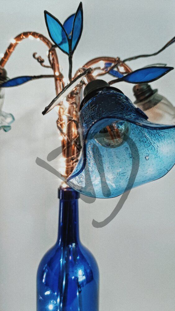 Maßgefertigte Produkte - Individuelle Lampen und Nachttischlampen - Designlampen aus Murano-Fusingglas - Murano Glas Fusing Lampen von Design - 4 2