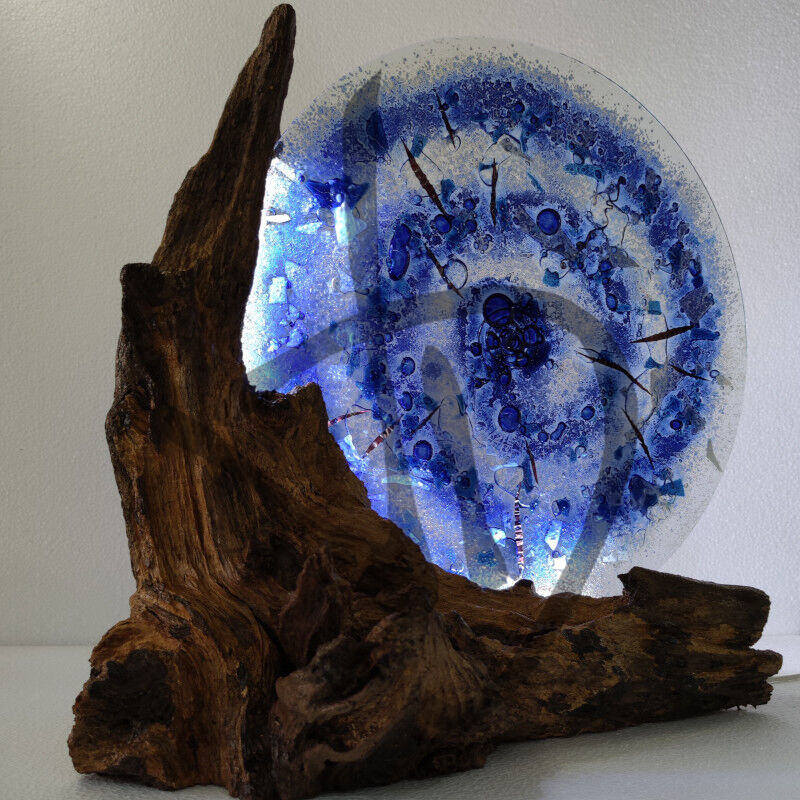 Maßgefertigte Produkte - Individuelle Lampen und Nachttischlampen - Designlampen aus Murano-Fusingglas - Murano Glas Fusing Lampen von Design - 4