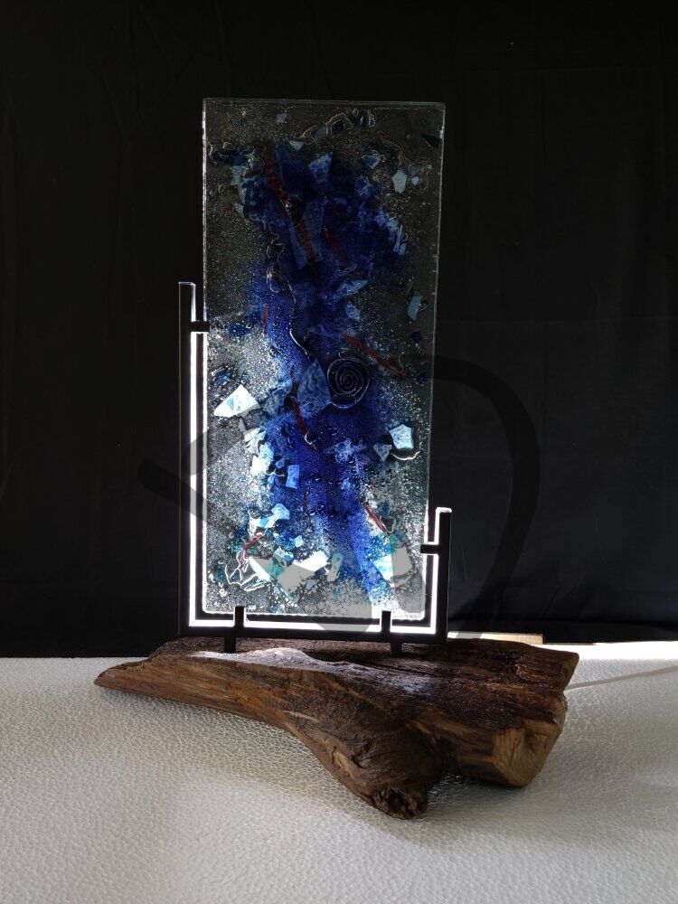 Maßgefertigte Produkte - Individuelle Lampen und Nachttischlampen - Designlampen aus Murano-Fusingglas - Murano Glas Fusing Lampen von Design - 7