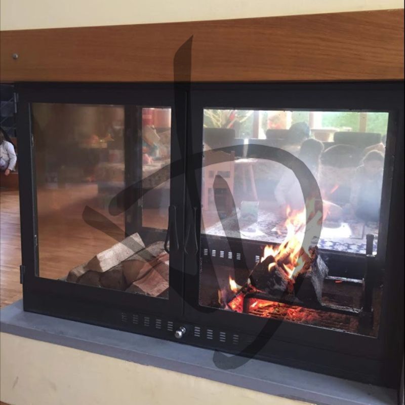 Maßgefertigte Produkte - Kaminverschlüsse - Eckausführungen - Eckkaminabschluss Doppelecke 90 Links und 90 Rechts 8 2