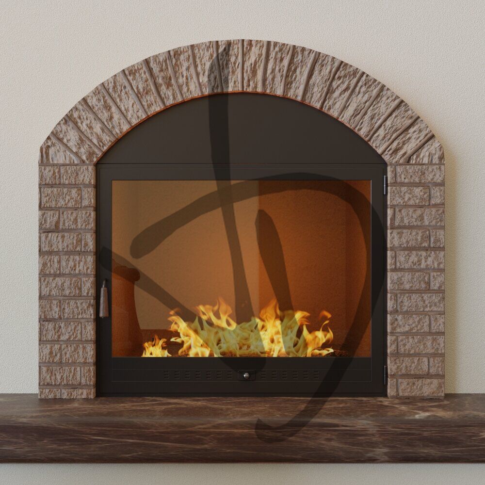 Maßgefertigte Produkte - Kaminverschlüsse - Gebogen - Kaminabschluss mit gebogenem Blech mit Innenmontage des Faches