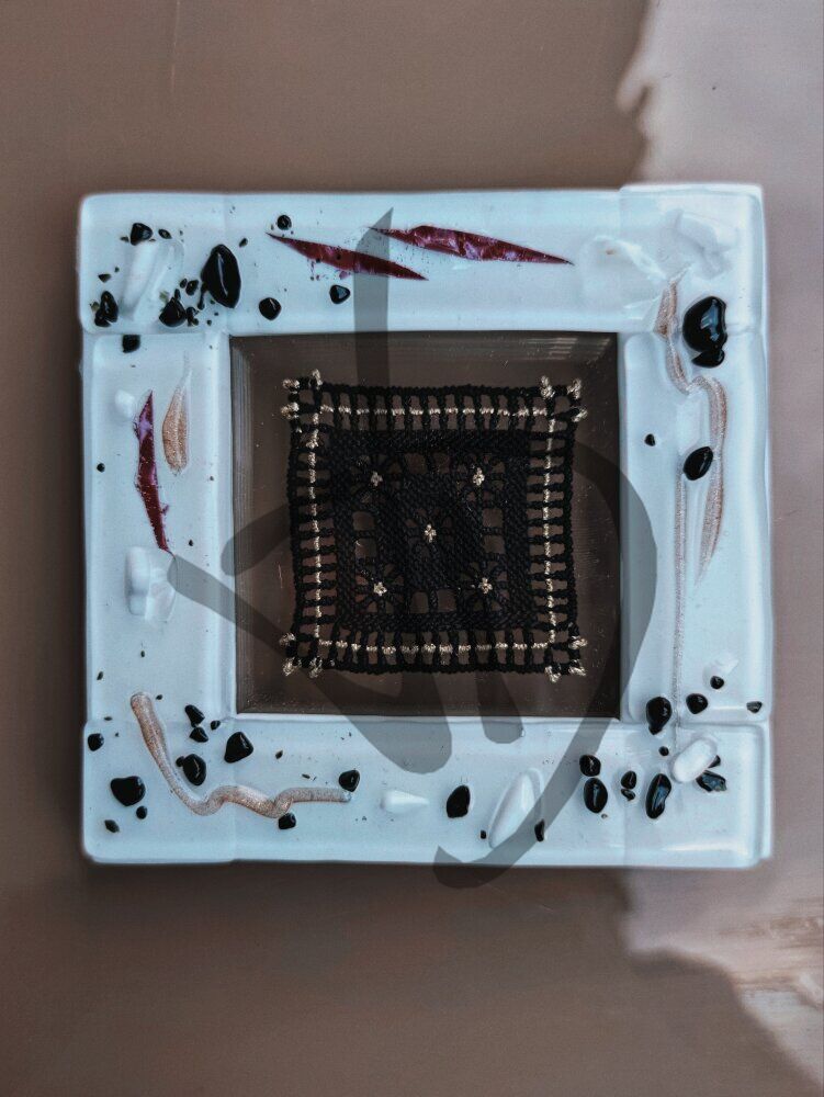 Maßgefertigte Produkte - Kunstobjekte – Geschenkideen - Partygeschenke - Gastgeschenke aus Muranoglas mit handgefertigtem Valsesian-Stempeleinsatz - 3