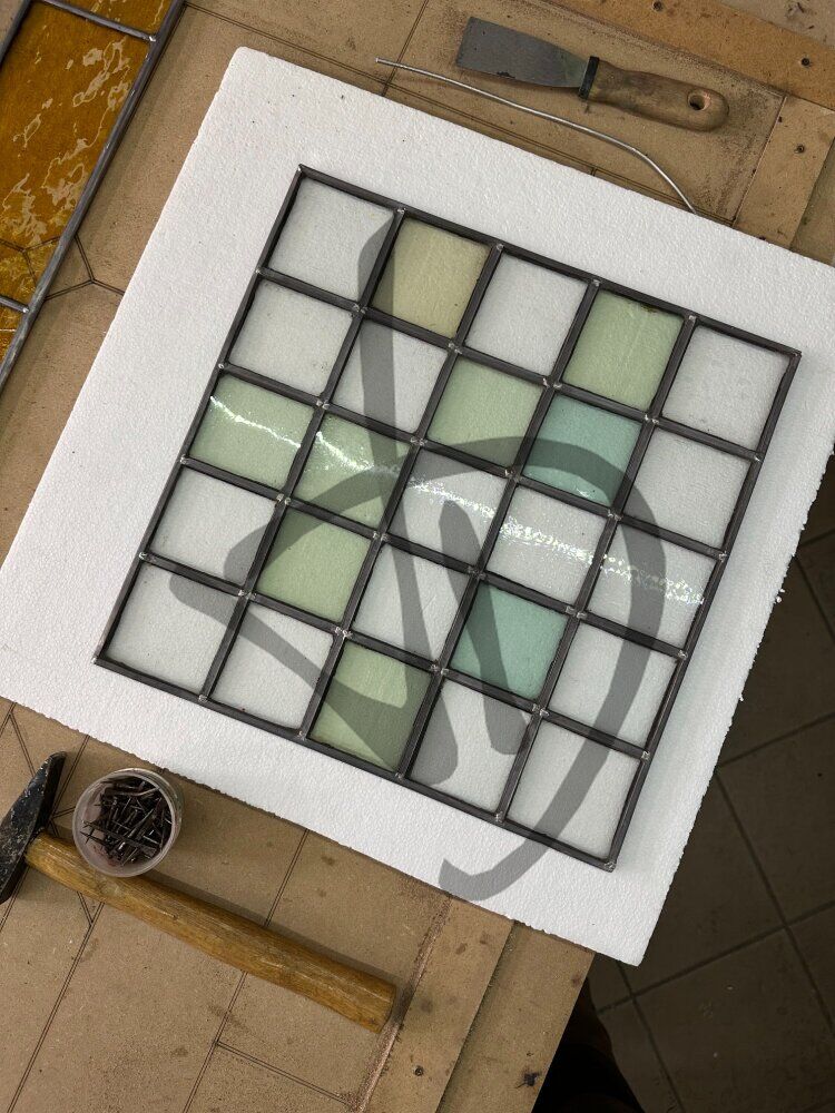 Maßgefertigte Produkte - Kunstverglasungen - Bleiverglasungen - Gebundenes Buntglas - 2 2